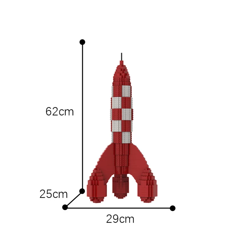 Конструктор MOC Fire Arrow для Tintin Moon Rocket набор строительных блоков космические