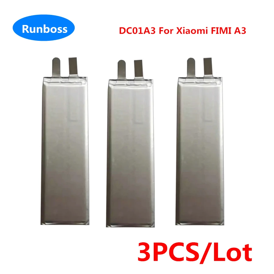 

3pcs/lot 100% New 3.7V Max 4.2V 2250mAh Li-Polymer DIY 3S 11.1V DC01A3 Flight Battery Cell For Xiaomi FIMI A3 Camera RC Drone