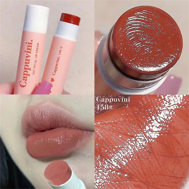 

1PC Lipstick Waterproof Moisturizing Matte Silky Lip Balm Long Lasting Nourish Smooth Lip Tint Lips Care Makeup Beauty Cosmetics