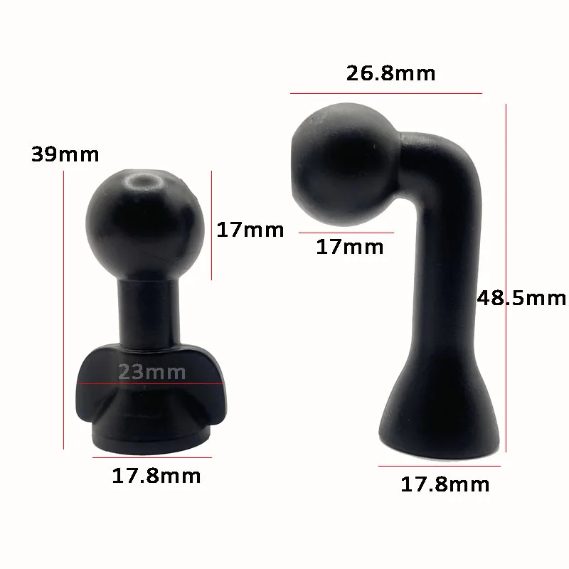 Шариковая головка 17 мм на кронштейн с гайкой 1/4 для прямой трансляции поддержка