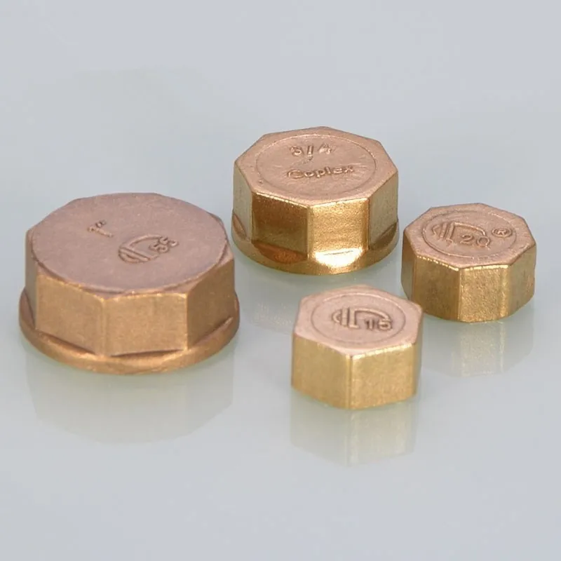 

Brass Male Thread Hexagonal End Cap Pipe Hole Plug Cap Water Stop Valve Pipe Fitting Adapter Hardware Fittings Durable