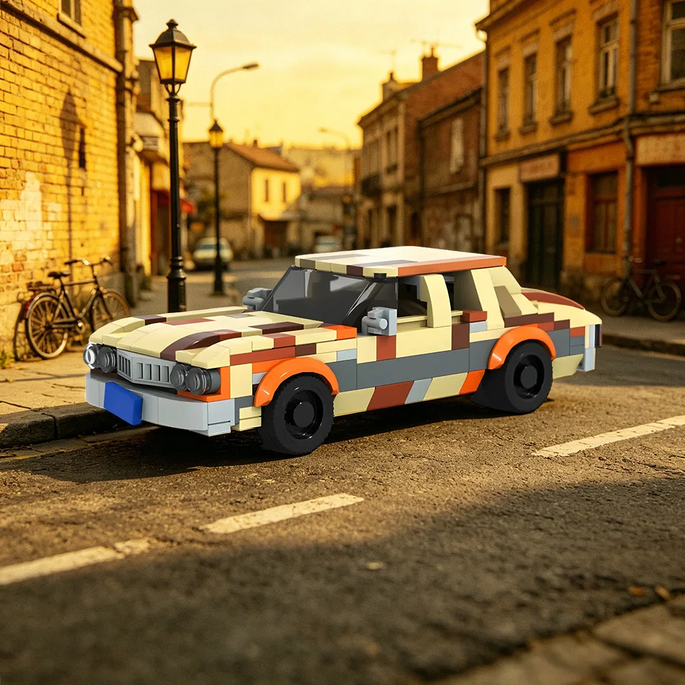 Конструктор MOC «Большой Лебовски»: Модель Ford Gran Torino 1973 года, ретро-автомобиль, строительные блоки, игрушки для сборки, подарки (art.: 3920dbbd363df) - 3920dbbd363df