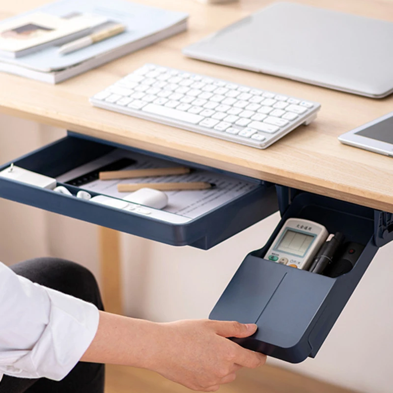 

1 шт., самоклеящийся пластиковый ящик для хранения канцелярских принадлежностей