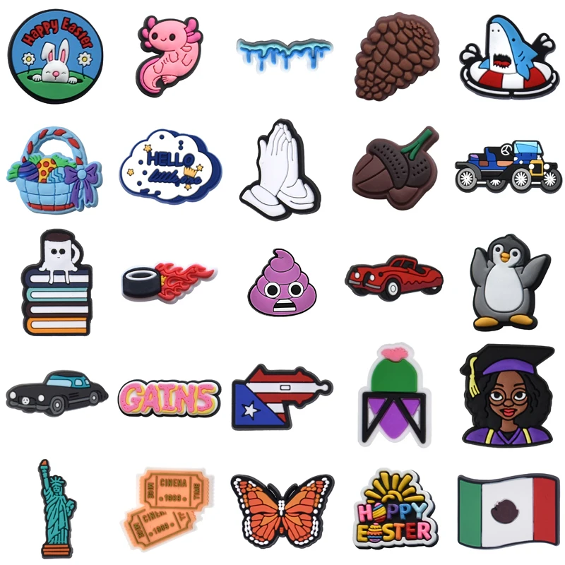 

Gifts Kids Boy Men Packs Wholesale Bulk Decorations for Crocs Women Charm Shoe Charms Girl Para Pins Set Jeans Shoes Accessories