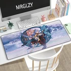 Коврик для мыши с аниме-девушкой Shenhe 40*9040*80 см, большой Настольный коврик Genshin Impact, игровой коврик для мыши, резиновый коврик для клавиатуры, коврик для мыши, коврик для LOL