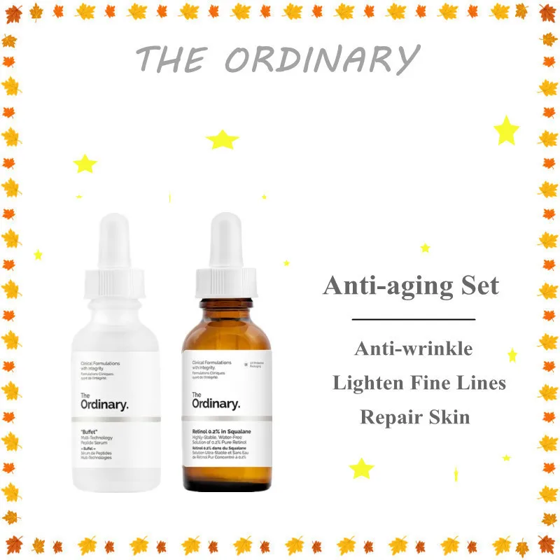 

Ordinary Retinol 0.2% In Squalane Buffet Anti-Aging Anti-wrinkle Promote Collagen Production Brighten Skin Repair Skin