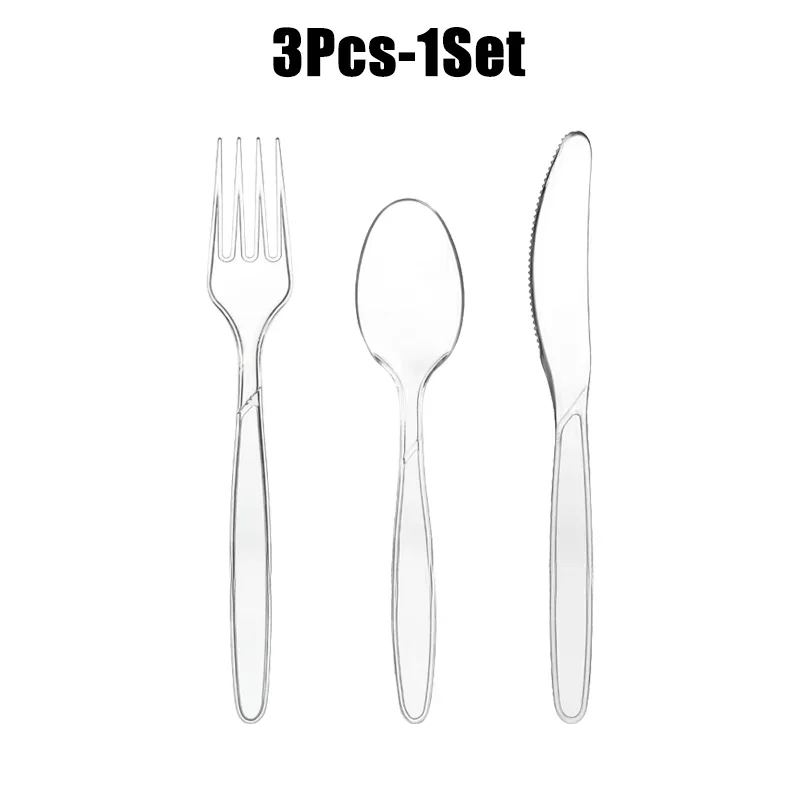 

Набор одноразовых пластиковых столовых приборов