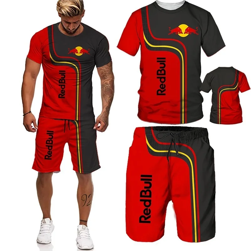 New 3D Printed Oversized T-shirt Shorts Set For Men Sports Jersey Punk Tops Suit Novelty Comfortable Breathable Leisure Clothes |