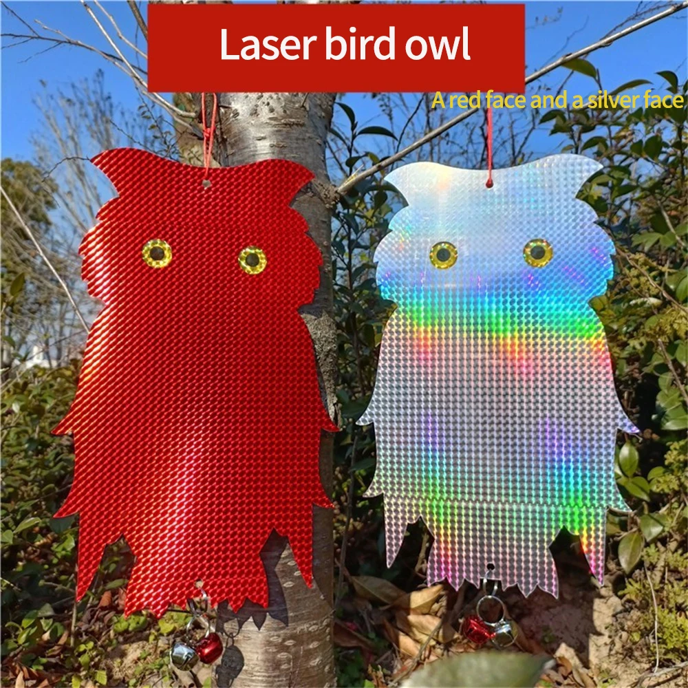 

Bird Pigeons Woodpecker Repellent Owl Bird Garden Hanging Pendant Flash Birds Repel Device Bird-repelling Bird Repeller Tape