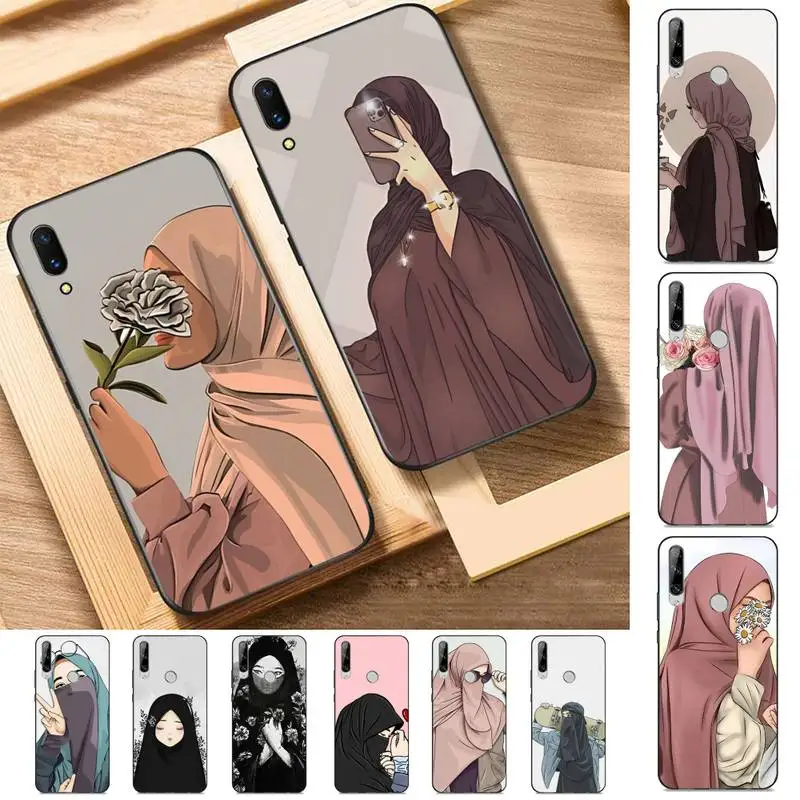 

Muslim Arabic Hijab Girl Phone Case For Huawei Y9 6 7 5 Prime Enjoy 7s 7 8 plus 7a 9e 9plus 8E Lite Psmart Shell