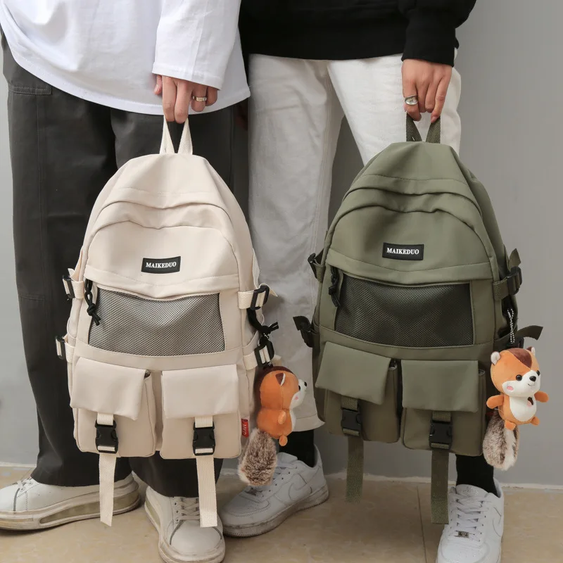 

Креативная Молодежная школьная сумка для студентов, повседневный рюкзак карамельных цветов, Большая водонепроницаемая школьная сумка для ...