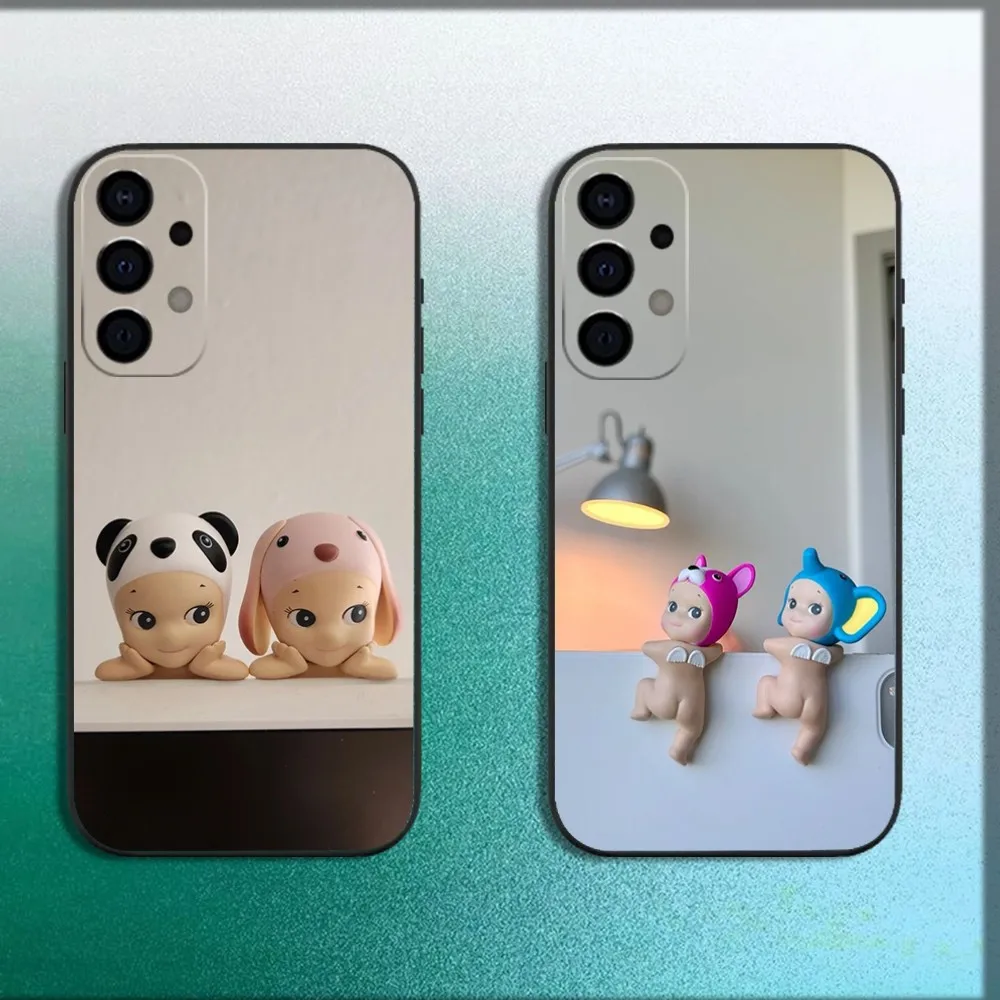 Чехол для телефона Sonny A-Angel Samsung Galaxy A13 A21s A22 A31 A32 A52 A53 A71 A80 A91 Мягкий черный чехол