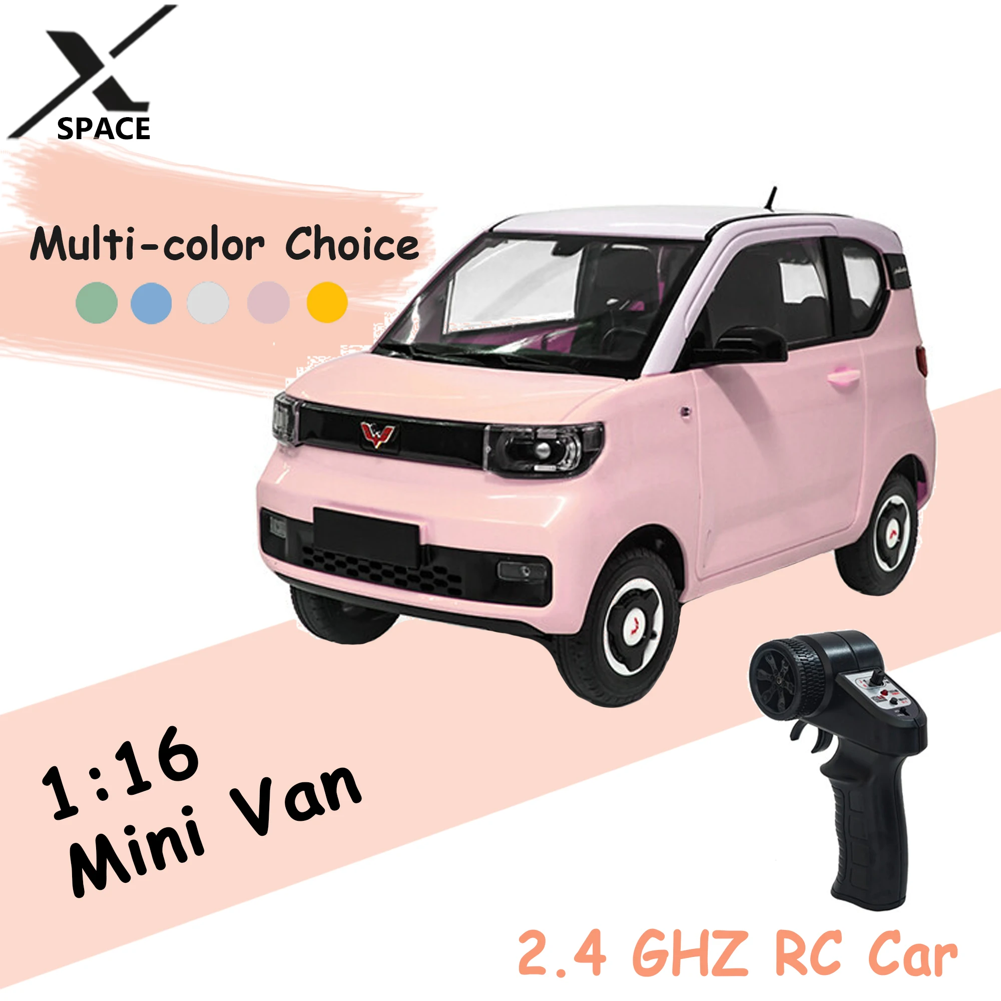 

Mini Van 1:16 D32 RC Car With Led Lights 2.4G Radio Remote Control Car Off-Road Trucks Electricity Play Toys Kids Gift