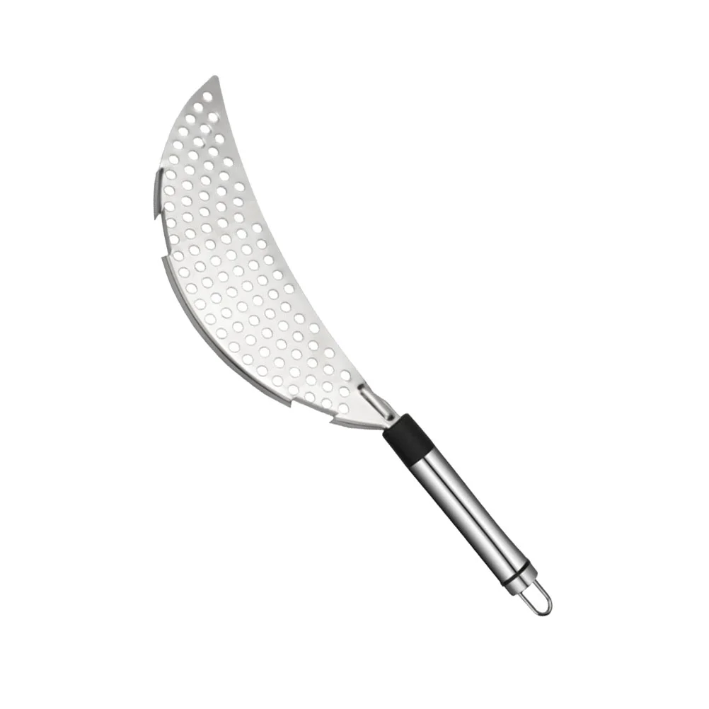 

Stainless Steel Strainer Pot Drainer Spoon Pan Pasta Colander Clip Pots Handle Heavy Duty Food Drainers