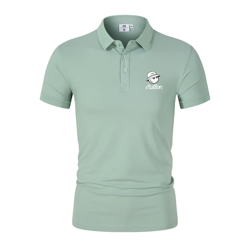 Summer Men's and Women's Golf T-shirt Fashion Breathable Short Sleeve Printed Malbon Casual Sports Baseball Jersey Polo Shirt
