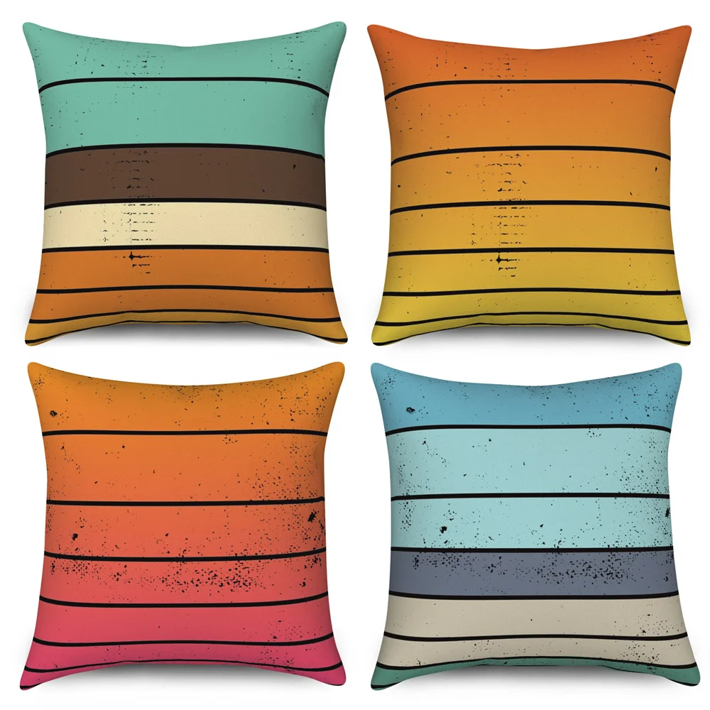 

Разноцветная деревянная Подушка с рисунком, искусственная подушка из полиэстера для украшения дома, офиса, спальни