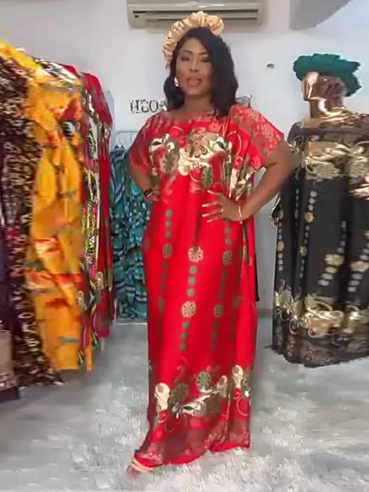 

MD Kaftan Dress Moroccan Turkish Abaya African Dashiki Print Plus Size Boubou Women Maxi Robe Vestidos Africanos Ladies Clothing