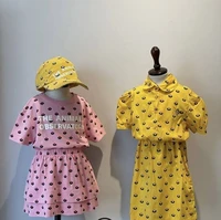 summer bobo kids girl dress tao 2022 new brand designer kids dresses water lily print dresses girl skirt