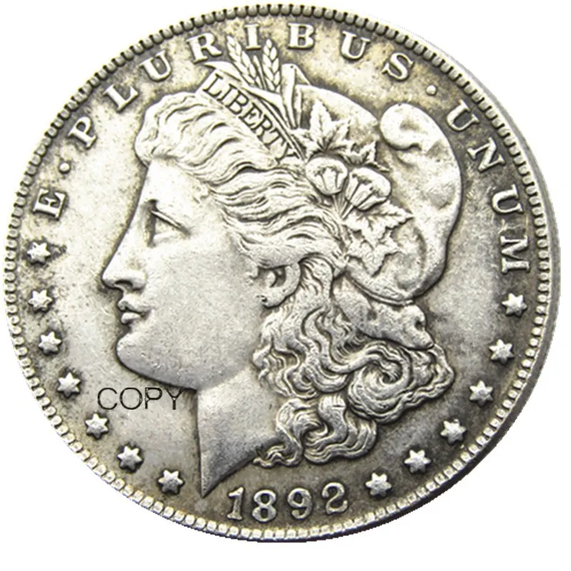 

US 1892 Morgan Dollar Silver Plated Copy Coin