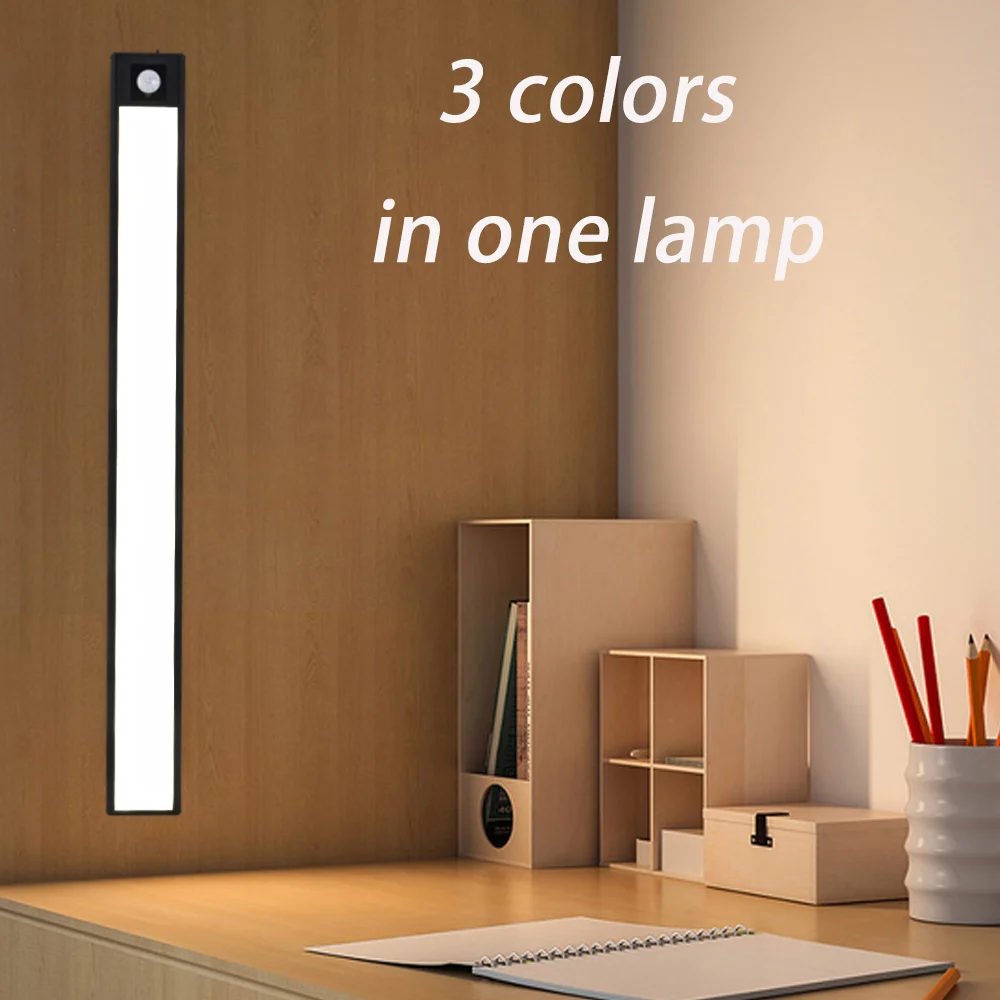 

Cabinet Light 3 colors LED Night Light Led Stepless dimming Motion Sensor Three colors in one Cabinet Lamp for kitchen bedroom