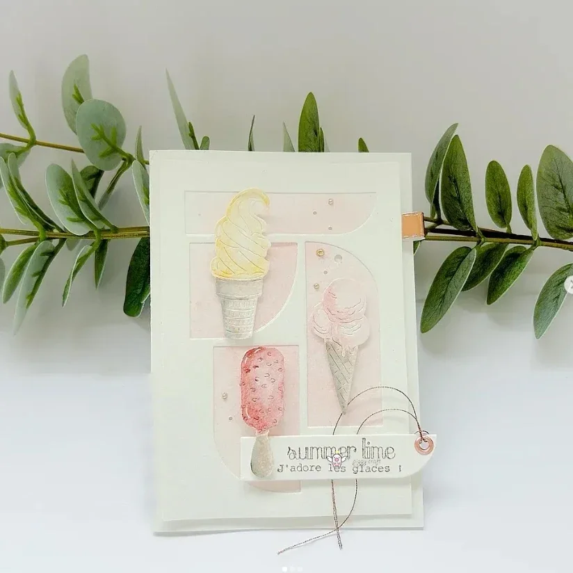 Piggy Craft металлические штампы для резки форма конуса мороженого украшение