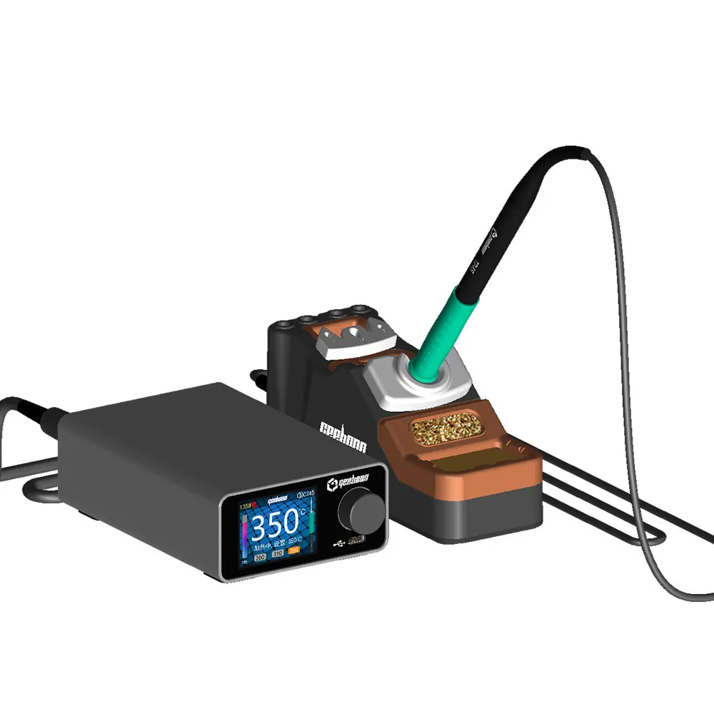 Фото Паяльная станция GOOD GEEBOON TC22 240W с подставкой для паяльника SDC02 + рукоятки T245 T210 + паяльные жала C245 C210 №3