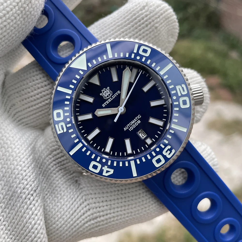 

STEELDIVE SD1976P Unremovable Case Back 48MM Big Size NH35 Automatic Movement 1000M Waterproof Sapphire Glass Sports Men Watch