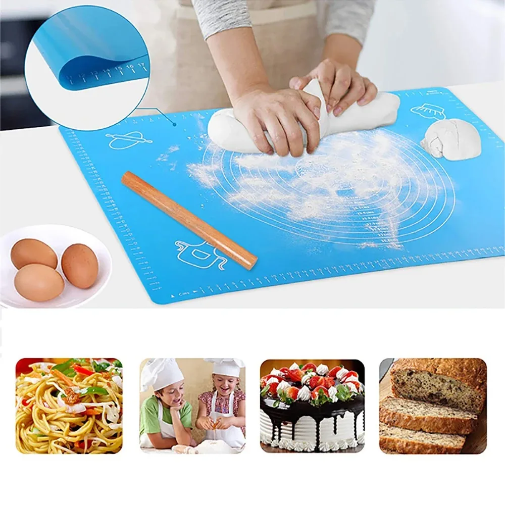 1 Шт. Нескользящий Утолщенный Коврик Для Скалка Силиконовый Выпечки