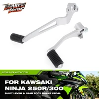 for kawasaki ex250r ninja 250r 300 z250 z300 z 250 300 2008 2018 motorcycle left shift lever rear foot brake pedals gear shifter