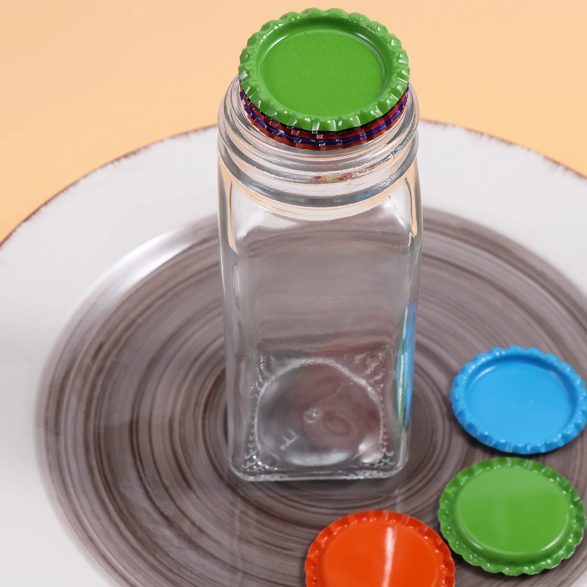 200 шт. крышки для пивных бутылок поделок красочные наклейки материал времени