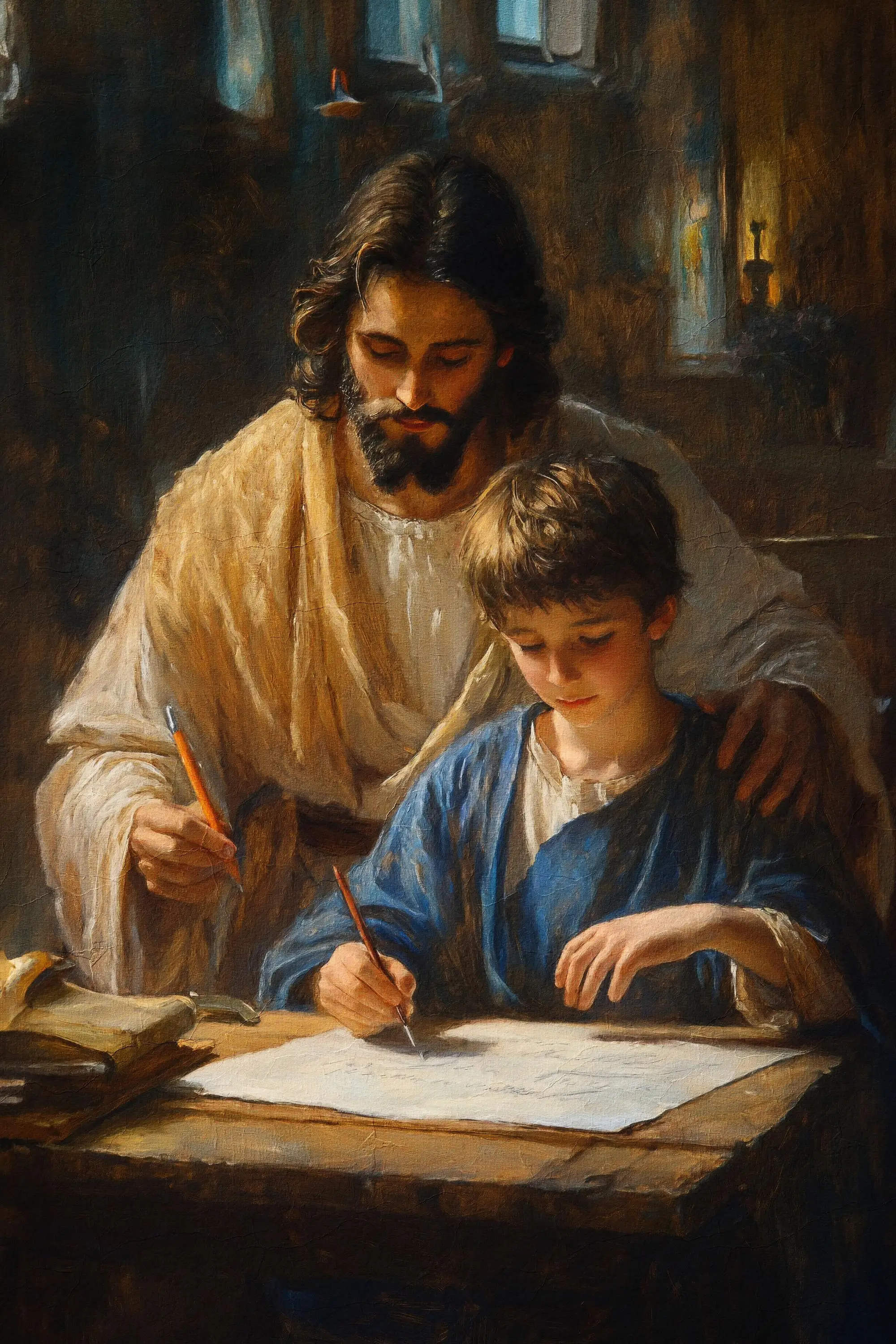 

Портреты Иисуса на холсте