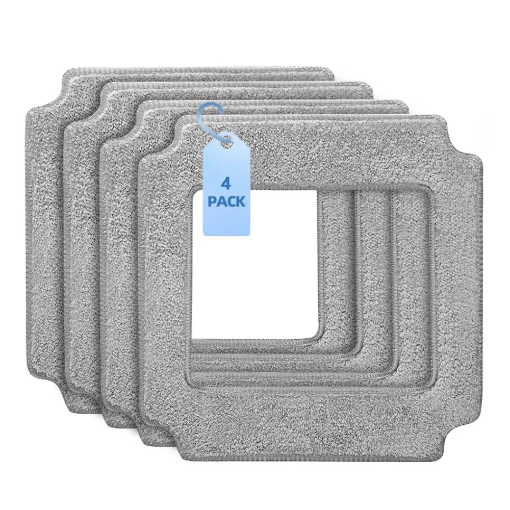 Фото Швабра для мытья стекол 21x21 см для робота-пылесоса ABIR WD8, многоразовые моющиеся тряпки для мытья окон и стекол. Толстая швабра. №1