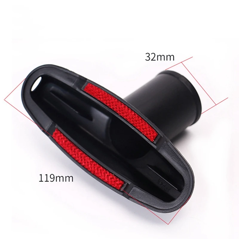 

Universal Vacuum Nozzle Suction Brush Head For 32Mm 35Mm 1 1/4In 1 3/8In Vacuum Cleaner Parts Crevice Tool For Bed Sofa