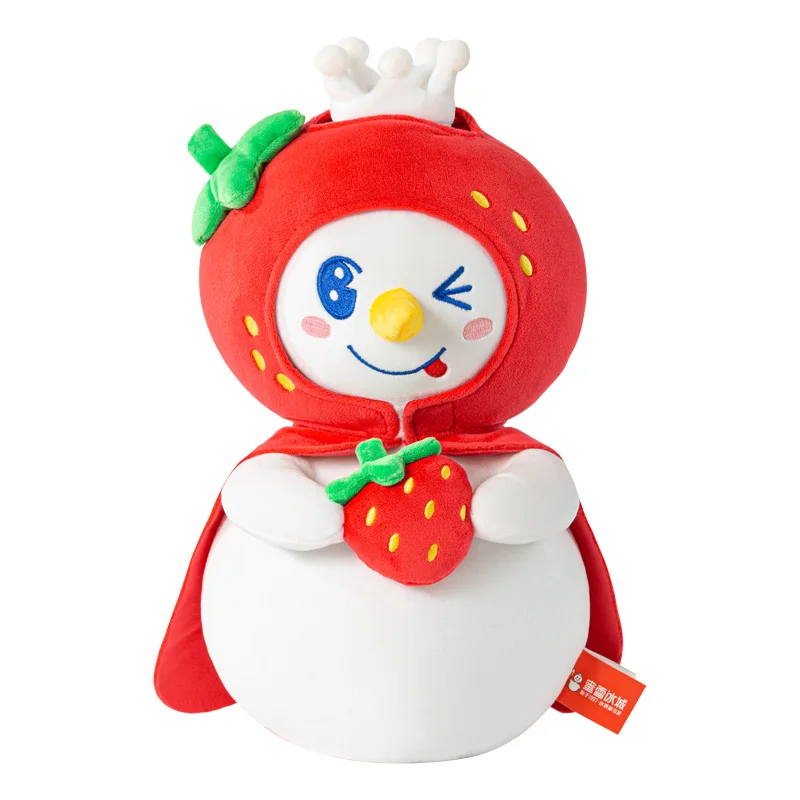 

Cosplay Honey Snow Ice City Strawberry Snow King Plush Doll Kawaii Stuffed Soft Pillow Kids Toy Party Props Decoration Gifts