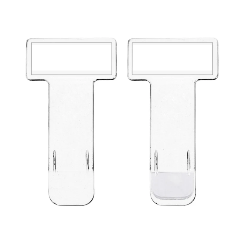 

2/3/5PCS Parking Ticket Receipt Permit Card Holder Clip Permit Card Bill Holder Sticker Transparent Ticket Fastener Stickers