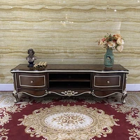 european style tea table tv cabinet combination luxury living room floor cabinet solid wood small family bedroom tv cabinet