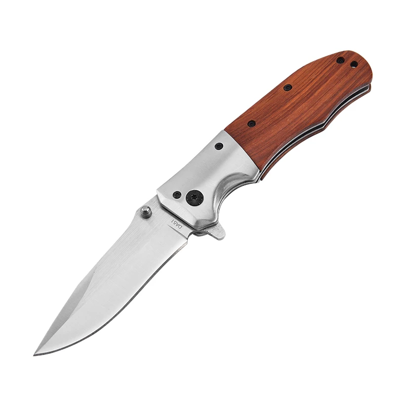 

Starship Best Custom Logo Camping Pocket Folding Knife Wood Handle