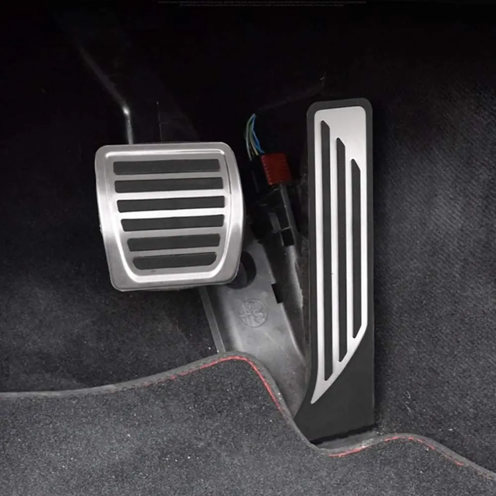 

Stainless Steel Anti-Slip Fuel Brake Pads Pedals Trim for Alfa Romeo Giulia Stelvio 2017-2019