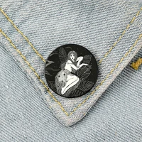 serenata printed pin custom cute brooches shirt lapel teacher tote bag backpacks badge cartoon gift brooches pins for women
