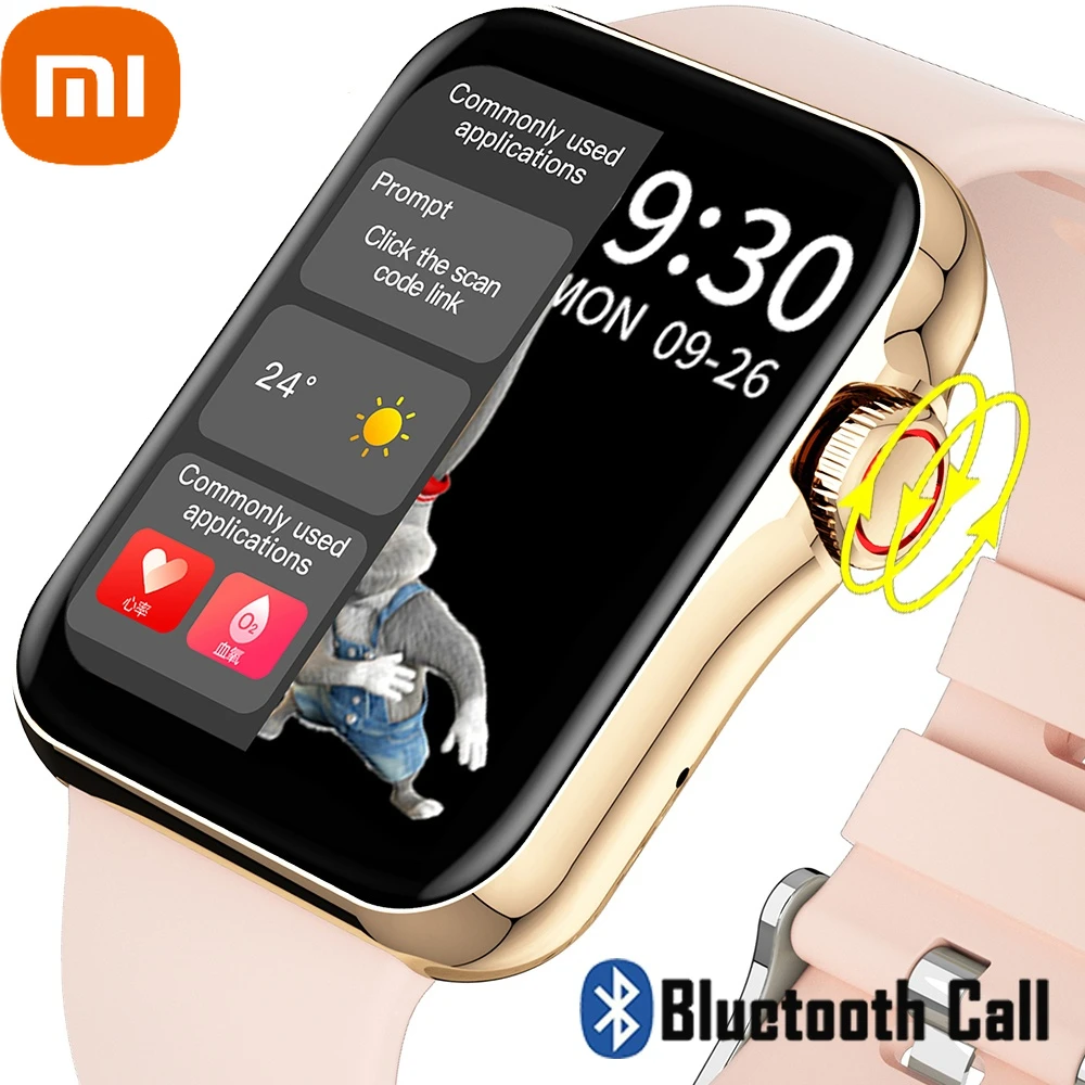 

Смарт-часы XIAOMI женские с сенсорным экраном HD, спортивные Смарт-часы с трекером, функцией вызова, пульсометром, ЭКГ, воспроизведение музыки