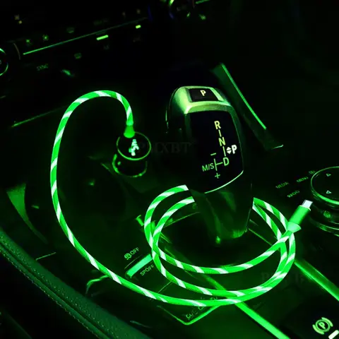 Светящийся USB C кабель 1 метр