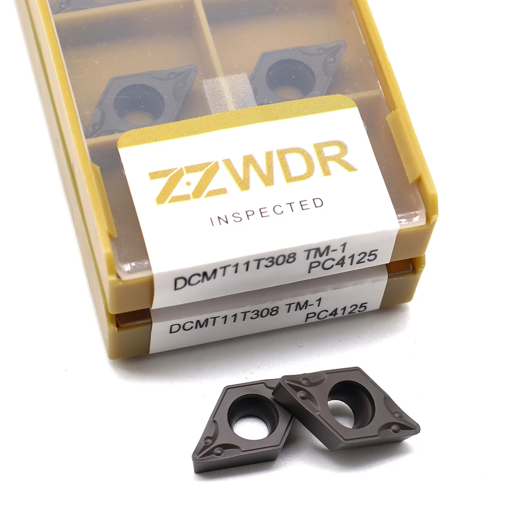 

DCMT11T308 TM 1 PC4125 10pcs Carbide Insert Lathe Internal Turning Tool CNC Lathe Metal Turning Tool DCMT 11T308 For Steel