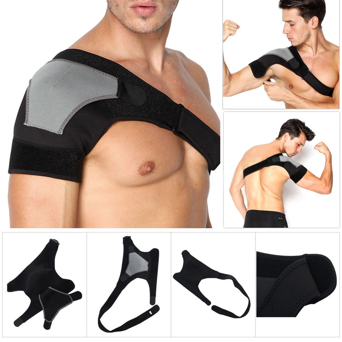 

1PC Adjustable Shoulder Support Shoulder Brace Strap Neoprene Brace Pain Injury Arthritis Gym Sport