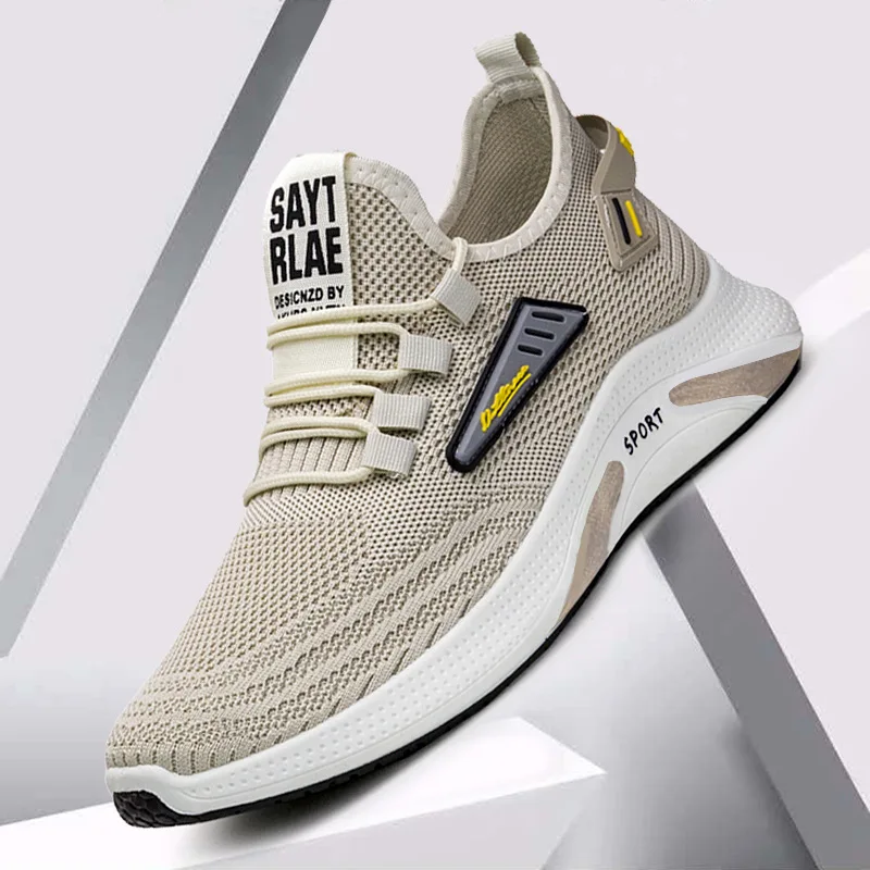 

Spring casual running plus size flying knitted sneakers