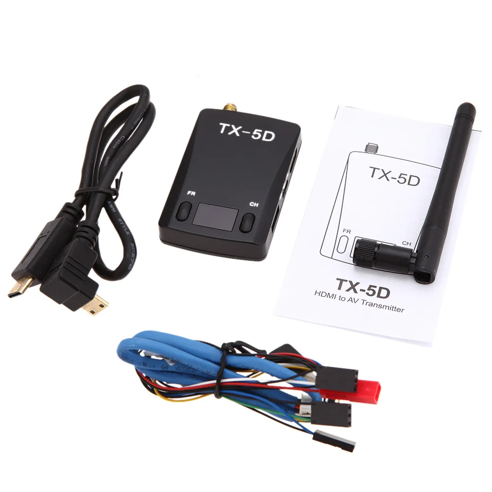 TX-5D 5.8Ghz 600mW 32 Channel HDMI to AV FPV Transmitter Module for RC MultiCopter GOPRO HERO