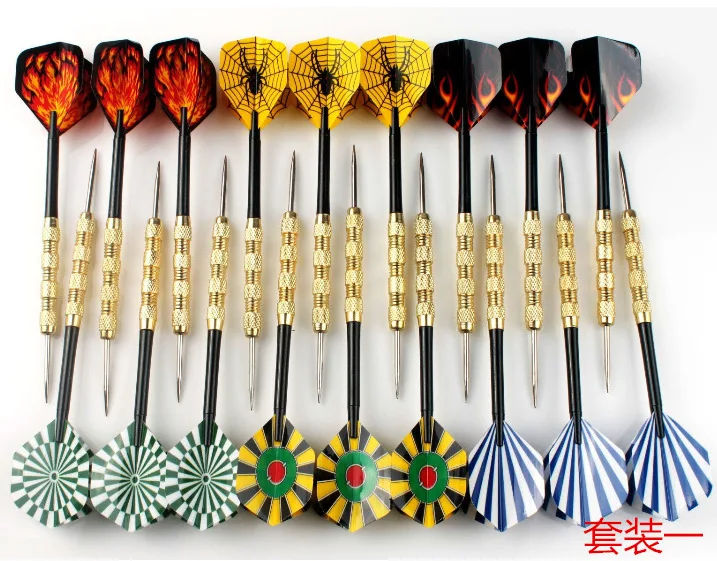 

18 Pcs/Sets of Darts Professional 16g Steel Tip Dart with Aluminium Shafts Nice Dart Flights for Dart Board Board Game