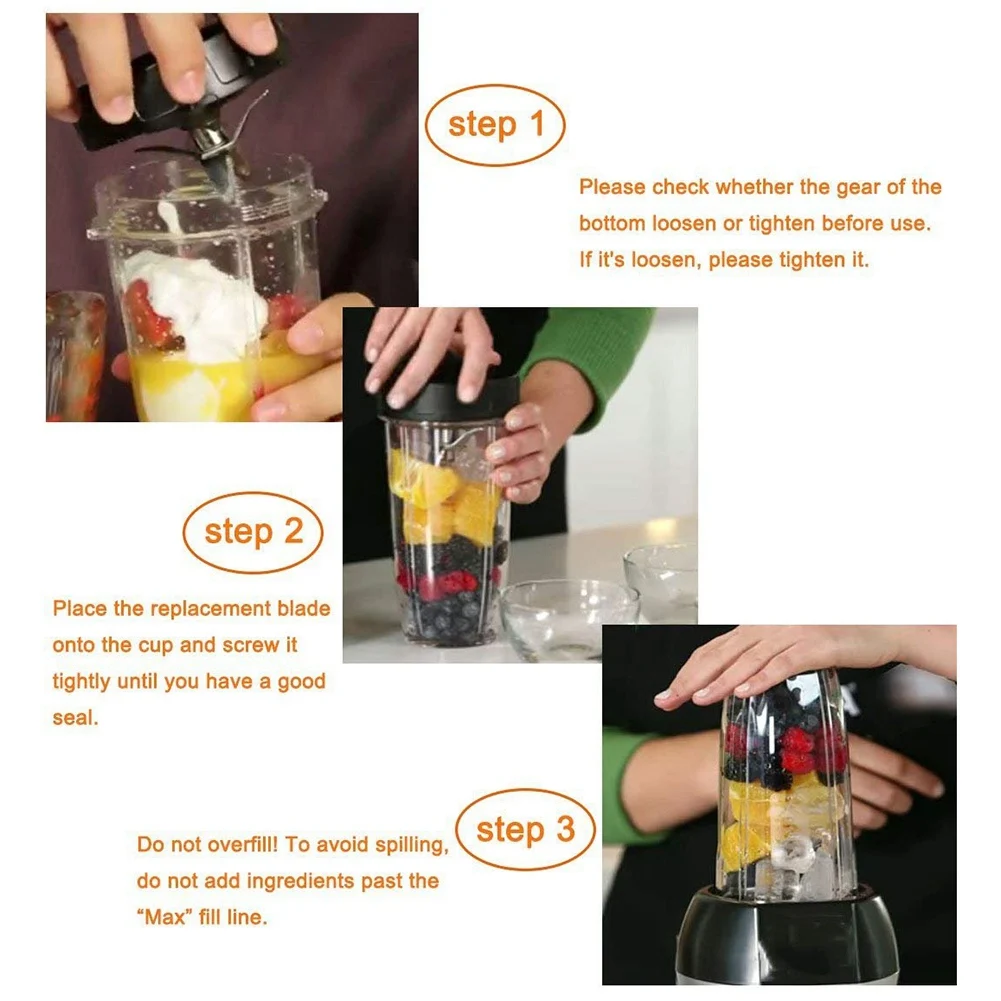 Крышка и чашка 32 унции лезвие 7 плавников для совместимых с Ninja Auto IQ 1000W Аксессуары