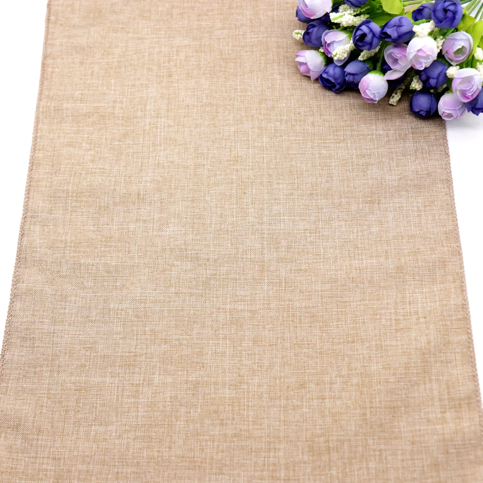 

Gray Khaki Rustic Imitation Linen Table Runner Modern for Home Party Christmas Decorations Camino De Mesa Navidad Decoración