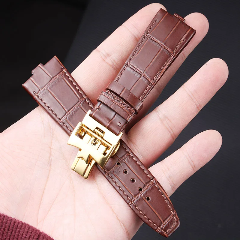 Ремешок для часов из воловьей кожи 24x7 мм для Vacheron Constantin 4300V 4500V 5500V 7900V, быстросъемный ремешок для часов VC (art.: 3920d895389cd) - 3920d895389cd