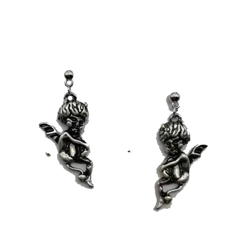 

Fashion new hip hop Earrings accessories Baroque angel devil Earrings